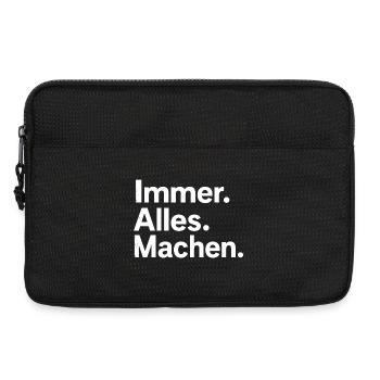 Immer. Alles. Machen. - Laptoptasche 13" - Schwarz - Vorne