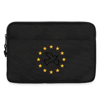 Europäische Friedenstaube - Laptoptasche 13" - Schwarz - Vorne