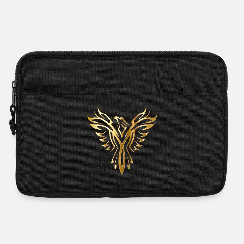 Goldener Phönix - Laptoptasche 13" - Schwarz