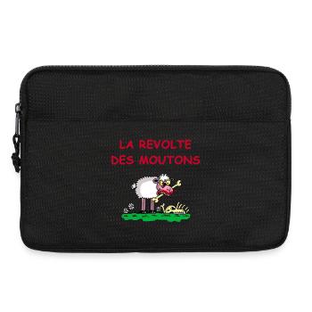 La révolte des moutons - Sacoche pour ordinateur portable 13 pouces - noir - Devant