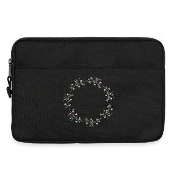 Blumen - Laptoptasche 13" - Schwarz - Vorne