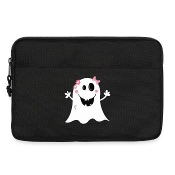 Funny girl Ghost I Halloween - Sacoche pour ordinateur portable 13 pouces - noir - Devant