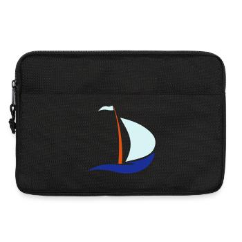 bateau à voile - Sacoche pour ordinateur portable 13 pouces - noir - Devant