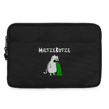 einfach zum Kotzen findet das die MietzeKotze - Laptoptasche 13" - Schwarz - Vorne