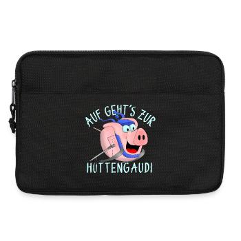 Hüttengaudi - Pistensau - Sacoche pour ordinateur portable 13 pouces - noir - Devant