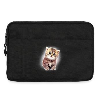 Bébé chat - Sacoche pour ordinateur portable 13 pouces - noir - Devant