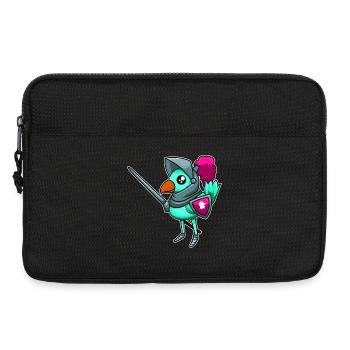 Ritterlicher Vogel - Laptoptasche 13" - Schwarz - Vorne
