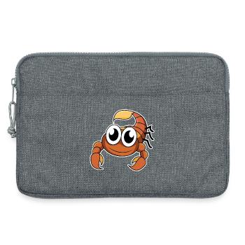 Drôle de scorpion - Sacoche pour ordinateur portable 13 pouces - gris chiné - Devant