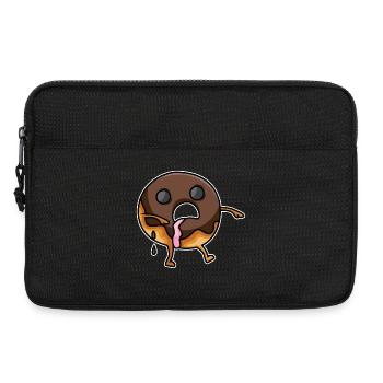Beignet zombie - Sacoche pour ordinateur portable 13 pouces - noir - Devant