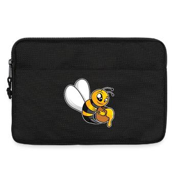 Fleißige Honigbiene - Laptoptasche 13" - Schwarz - Vorne
