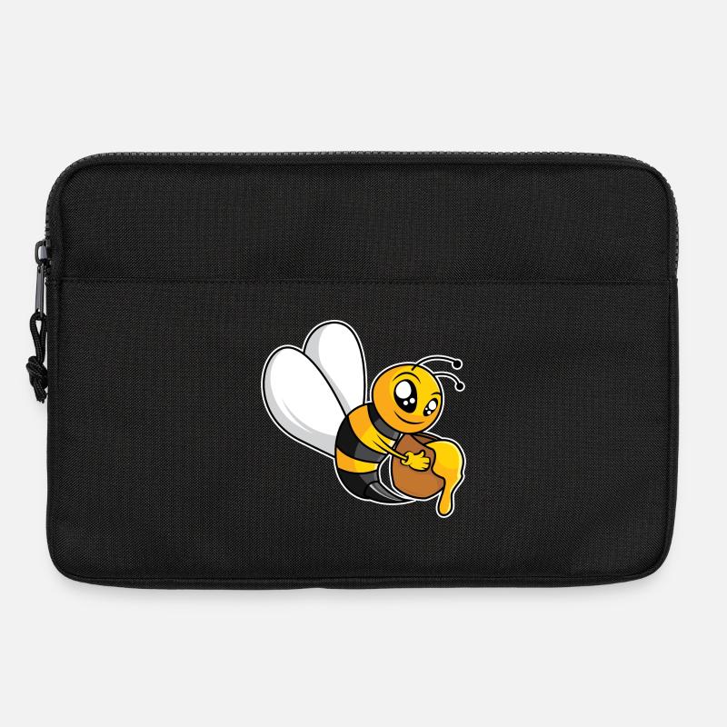 Fleißige Honigbiene - Laptoptasche 13" - Schwarz