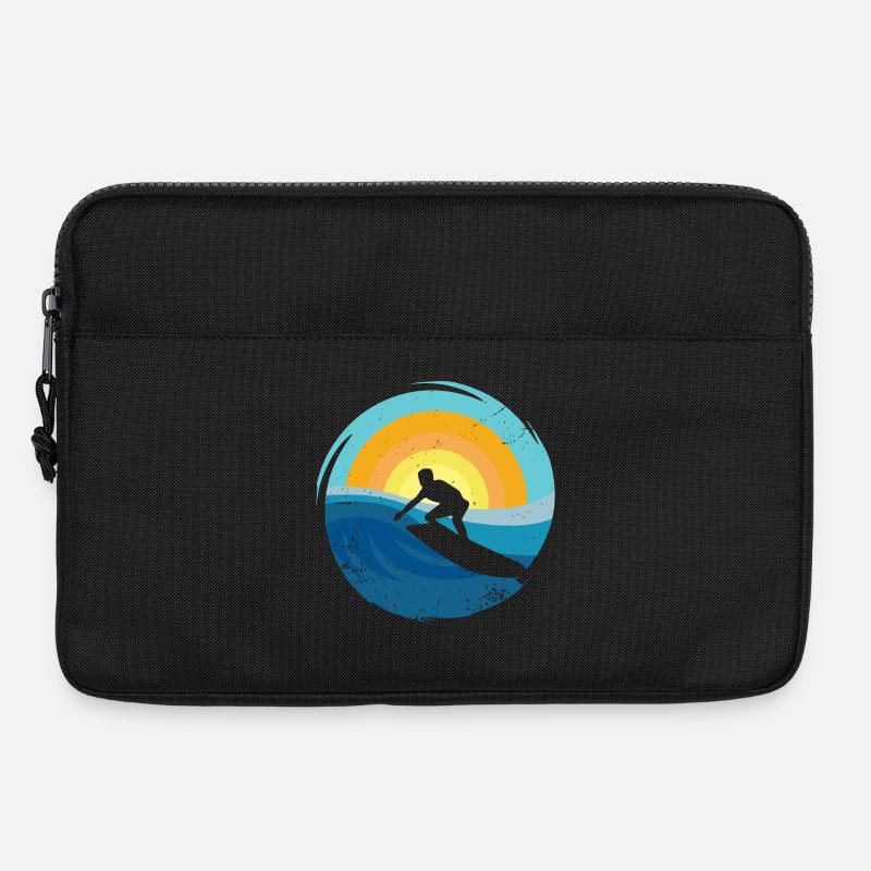 Surfer - Surfboard - Laptoptasche 13" - Schwarz