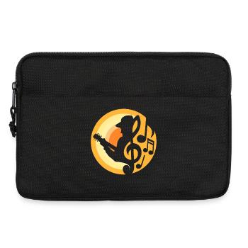 Guitariste - Sacoche pour ordinateur portable 13 pouces - noir - Devant