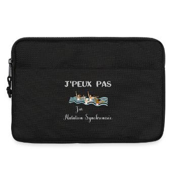 j'peux pas j'ai natation synchronisée - Sacoche pour ordinateur portable 13 pouces - noir - Devant