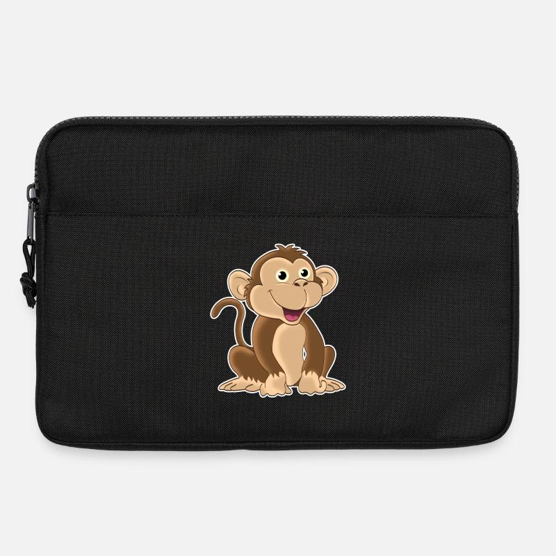 Lustiger Affe - Laptoptasche 13" - Schwarz