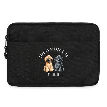 Life is Better With My Briard - Laptoptasche 13" - Schwarz - Vorne