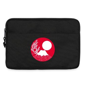 Mont fuji manga - Sacoche pour ordinateur portable 13 pouces - noir - Devant
