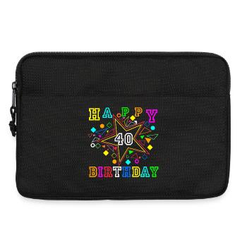 40.Geburtstag , 40 Jahre , Happy Birthday (25) - Laptoptasche 13" - Schwarz - Vorne