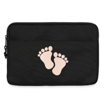 empreintes de bébé mignon - Sacoche pour ordinateur portable 13 pouces - noir - Devant