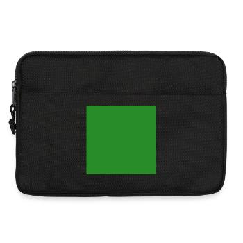 green background texture template personalize - Laptop bag 13" - black - Front