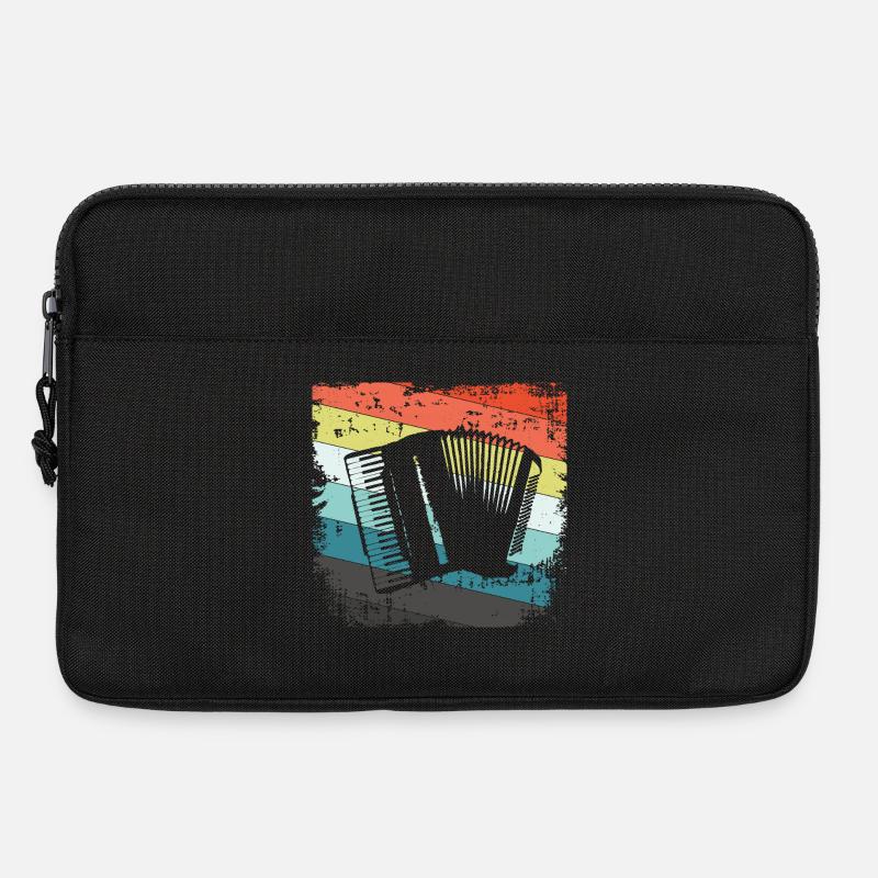 Akkordeon Harmonika - Laptoptasche 13" - Schwarz
