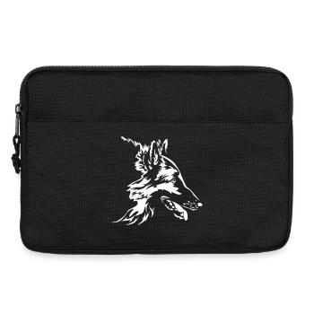 Tervuren Kopf "Black Edition" - Laptoptasche 13" - Schwarz - Vorne