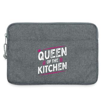 Queen of the Kitchen - Kochschürze - Chefköchin - Laptoptasche 13" - Grau meliert - Vorne