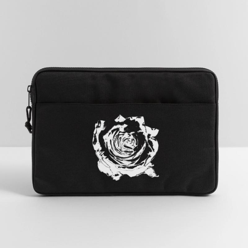 Fleur Blanche Fleurs Blanches Fleurs Blanches Fleurs Blanches Sacoche pour ordinateur portable 13 pouces