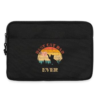 First Cat Dad Ever - Laptop bag 13" - black - Front