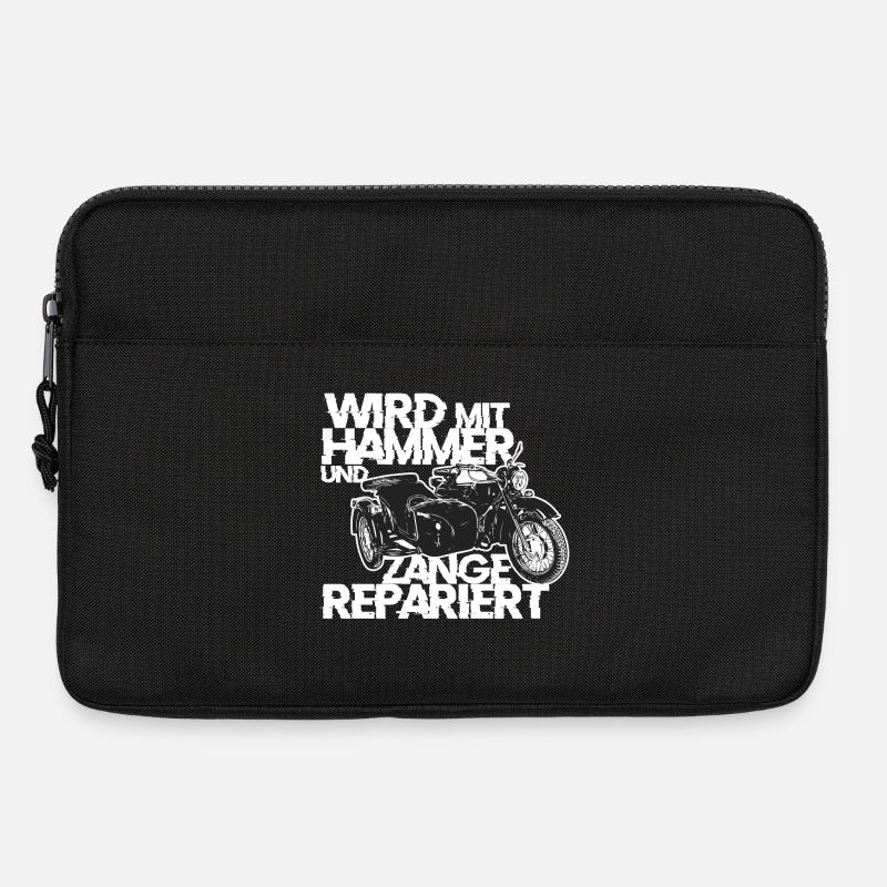 Ural M72 - Wird mit Hammer und Zange repariert - Laptoptasche 13" - Schwarz