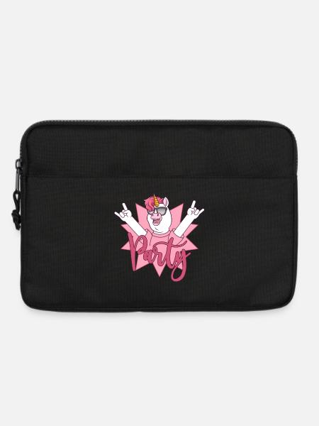 Party Einhorn  - Laptoptasche 13" - Schwarz