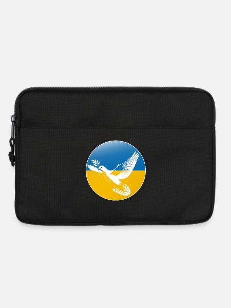 Ukraine Friedenstaube - Laptoptasche 13" - Schwarz
