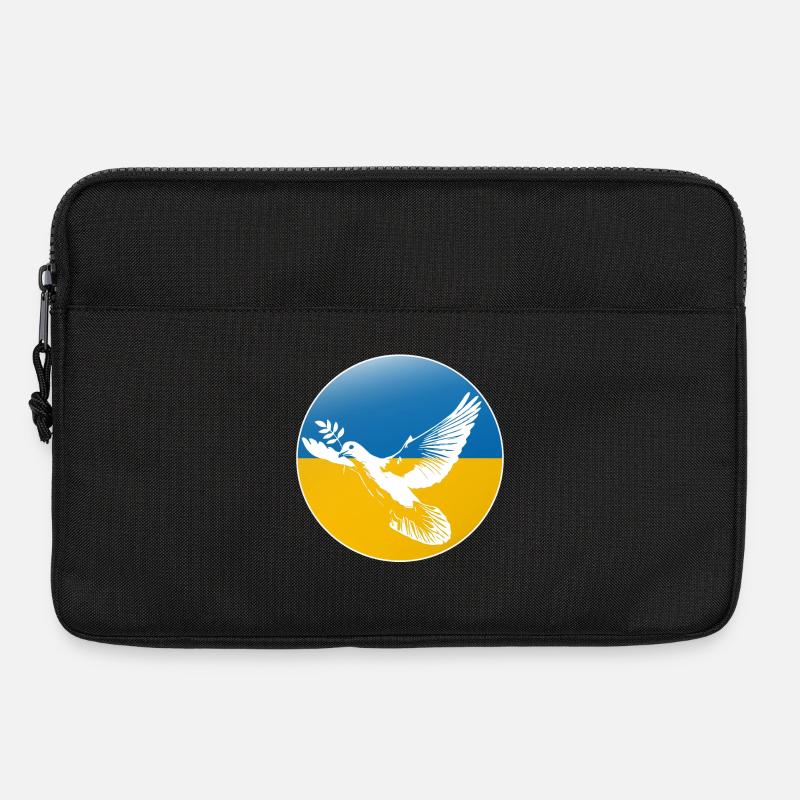 Ukraine Friedenstaube - Laptoptasche 13" - Schwarz