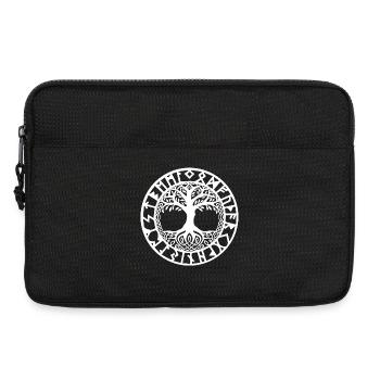 Baum des Lebens - Symbol Der Wikinger - Laptoptasche 13" - Schwarz - Vorne