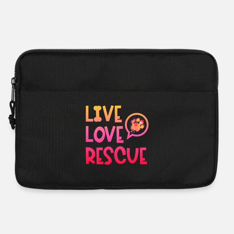 Rettungshund Suchhund Diensthund Pfote - Laptoptasche 13" - Schwarz
