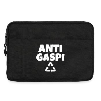 anti-gaspi, anti-gaspillage, recycler - Sacoche pour ordinateur portable 13 pouces - noir - Devant