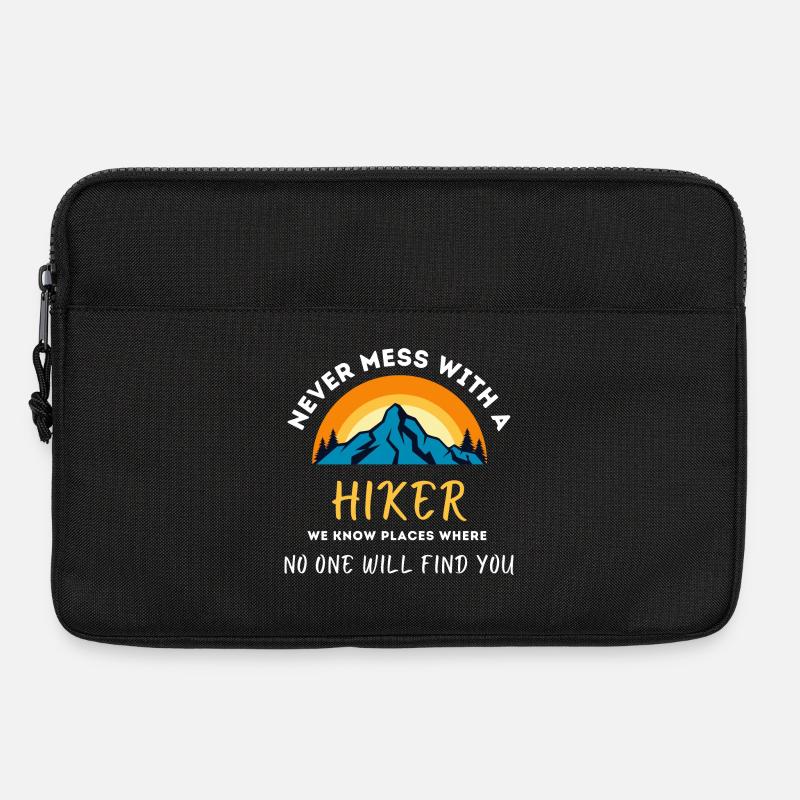 Never get annoyed with the hiker - Laptop bag 13" - black
