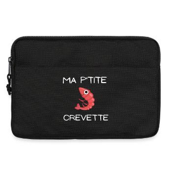 crevette, ma petite crevette - Sacoche pour ordinateur portable 13 pouces - noir - Devant