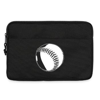 Baseball sketch - Laptop bag 13" - black - Front