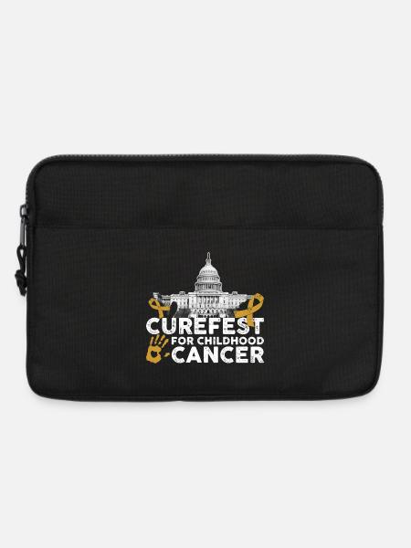 Curefest Kinderkrebs-Band - Laptoptasche 13" - Schwarz