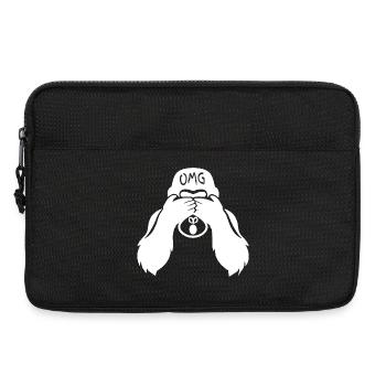 Witziger Gorilla OMG Affe - Laptoptasche 13" - Schwarz - Vorne