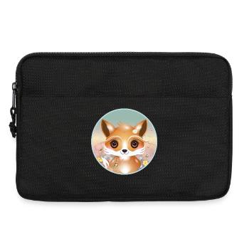 Renard mignon sur une prairie fleurie au printemps - Sacoche pour ordinateur portable 13 pouces - noir - Devant