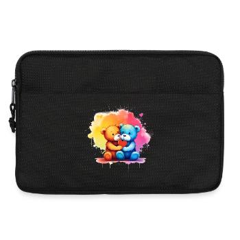 Liebe ist eine Bärennotwendigkeit - Laptoptasche 13" - Schwarz - Vorne