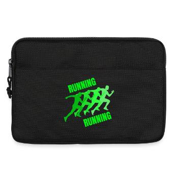 running, jogging, jogging, running, trail running - Laptop bag 13" - black - Front