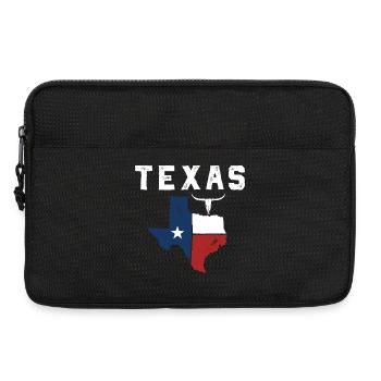 Lone Star State Flagge Emblem - Laptoptasche 13" - Schwarz - Vorne