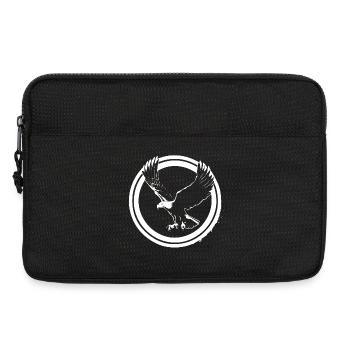 Logo Eagle en rond - Sacoche pour ordinateur portable 13 pouces - noir - Devant