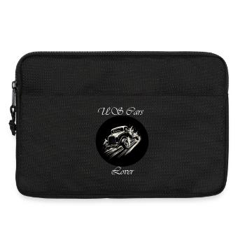 US Cars Lover weiß - Laptoptasche 13" - Schwarz - Vorne
