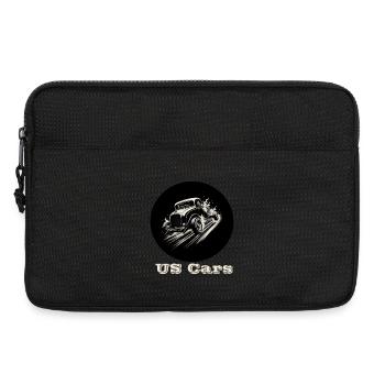 US Cars white - Laptop bag 13" - black - Front