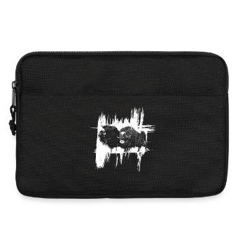 Les Bisons - Laptoptasche 13" - Schwarz - Vorne