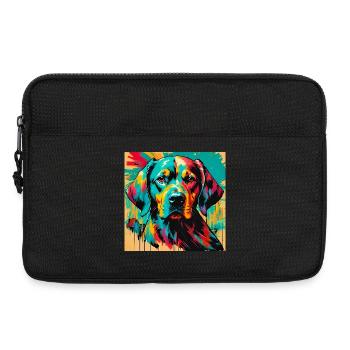 Chien - Sacoche pour ordinateur portable 13 pouces - noir - Devant